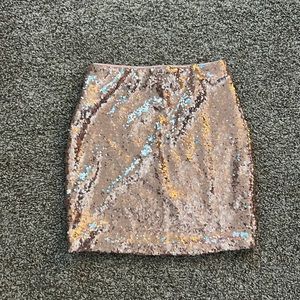 Blush sequence mini skirt in a size small